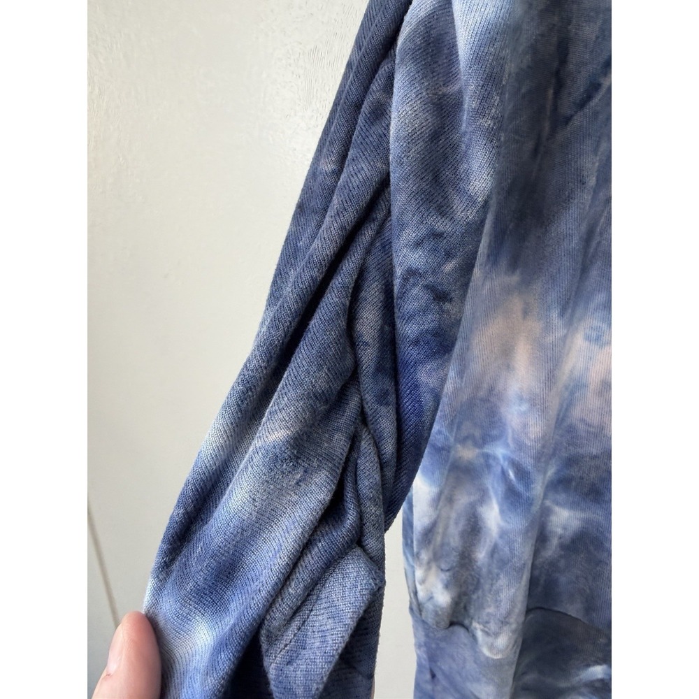 Adrianne Vittadini  Tie Dyed Bluesy Pullover W‎ Rounded Neck Size XL - Picture 2 of 6